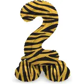 Folat - Staande folieballon Cijfer 2 Tiger Chic - 41 cm