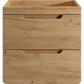 Vente-unique Hangend meubel onder waskom, naturel - 60 cm - ARUBA