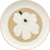 Marimekko Unikko serveerschaal White-beige-light sand-dark green