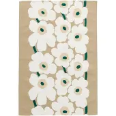Marimekko Unikko keukendoek 47x70 cm Sand-white-hay-emerald