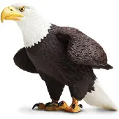 Safari Ltd. Bald Eagle Figurine - Detailed 7" Plastic Model Figure - Fun Educational Play Toy for Boys Girls & Kids Ages 18 months+