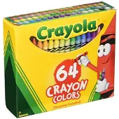 Crayola Klassiek Kleurenpakket Krijtjes, Assorted 64/Doos, Totaal 6 Dozen