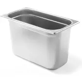Hendi GN 1/4 container, hoogte 200 mm, roestvrij staal - 800553