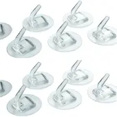 INF Transparante kleefhaken, 10-pack