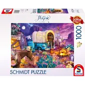 Schmidt Jeff Haynie: Romantisch western-thema, campingpuzzel (1000 stukjes)
