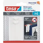 TESA Klevende spijker behang en pleisterwerk 2kg wit 2 stuks