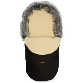 Sensillo Kinderwagenabdeckung, ESKIMO, Wolle, 100x46, schwarz, 8340