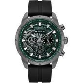 Police Analoog horloge groen