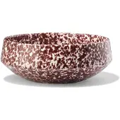 HEMA Saladeschaal Ø21cm Trend aardewerk bordeauxrood spikkel (bordeauxrood)