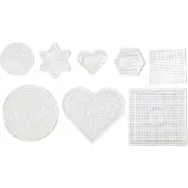 Nabbi Onderplaat, afm 7-15 cm, transparant, 8 assorti
