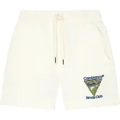 Casablanca Off-white Shorts Met Geborduurd Tennisclublogo