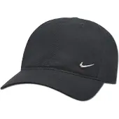 Nike Nan Dri-FIT Club Metal Swoosh Pet Kleuters Zwart Zilver