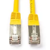Roline Netwerkkabel | Cat5e F/UTP | 0.5 meter (100% koper, Geel)