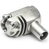Technetix Coax connector - (Haaks, Mannelijk)