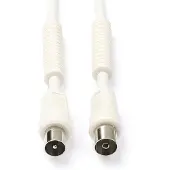 Nedis Coax kabel - - 5 meter (Digitaal, 100 dB, Wit)