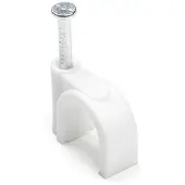 Q-Link Kabelclip | | 10 mm (120 stuks, Rond, Wit)