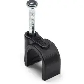 Q-Link Kabelclip | | 8 mm (20 stuks, Rond, Zwart)