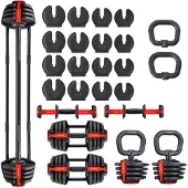 HMS 3-in-1 Verstelbare Dumbbell Set - 43,5 kg