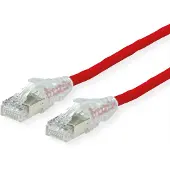 Dätwyler Patchkabel Kat.6A (Class EA) S/FTP, CU 7702 flex LSOH, AMP v2, rot, 1 m