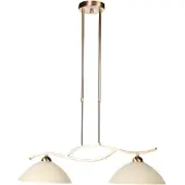Steinhauer Glazen hanglamp Anthea, dimbaar, brons / oud-messing, Woon-/ Eetkamer, metaal, hanglamp