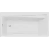 Polimat Badkuip, rechthoekig, 150x70 cm, met acryl omranding, afvoerkit en poten, GRATIS | Complete set 4-in-1, originele acryl badkuip met sifon | BADLAND ELZA