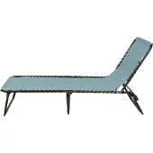 Urban Living SET X 2 GRIJS BLAUW LIGBEDDEN 187X56XH26/85CM
