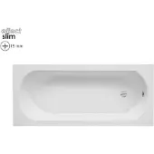 Badland INTRICA SLIM ligbad 150 x 75 cm wit met baddrager