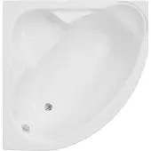 Badland STANDARD hoekbad 130 x 130 cm wit met styropor ombouw