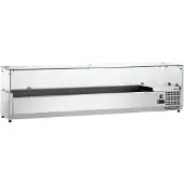 Bartscher Opzetkoelvitrine GL4-1801 - 8x1/4 GN - 0°C tot 10°C - 1800x335x459mm