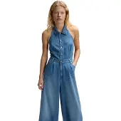 Lee Jeans 112376794 Wide Leg Mouwloze Jumpsuit