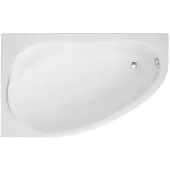 Polimat Badkuip, hoekbad 160x100, links, met acryl omranding, afvoerkit en poten. GRATIS | Complete set 4-in-1. Originele acryl badkuip met sifon. BADLAND MAREA