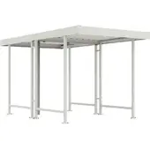 WSM Overkappingssysteem model Leipzig, dubbelzijdig, basiseenheid, B 2250 mm, grijswit