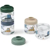Liewood - Dominique Food Tritan Boxes - Cars/Sandy - 100 ml 4-Pack