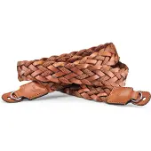 Leica Flat Braided Rayon and Leather Carrying Strap Cognac