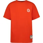 Vingino T-shirt met backprint rood Jongens Katoen Ronde hals Backprint - maat 140