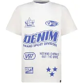 Vingino T-shirt wit Jongens Katoen Ronde hals Printopdruk - maat 152