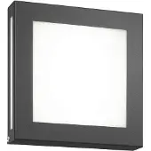 CMD Wandlamp buiten met bewegingssensor LEGENDO, zwart, Roestvrij staal, Modern