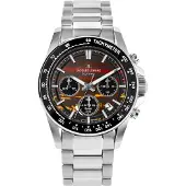 Jacques Lemans Chronograaf Eco Power Limited Edition Red - Orange