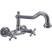 Pb Nostalgische keukenkraan V2721 muurkraan Chroom