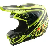 Troy Lee Designs SE5 Polycarbonate The Line, motorcrosshelm ,Neon-Geel/Zwart ,L
