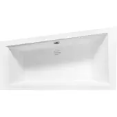 Besco INTIMA hoekbad 160 x 90 cm links wit met bamboe badplank