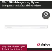 Paulmann 95667 230V-railsysteemcomponenten Middenvoeding Chroom (mat)