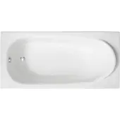 Polimat Badkuip, rechthoekig, 190x80 cm, inclusief badkuipdrager, afvoerkit en poten. GRATIS | Complete set 4-in-1. Originele acryl badkuip met sifon | BADLAND MEDIUM