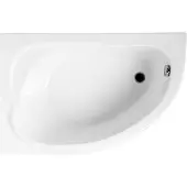 Polimat Badkuip, hoekbad, 130x85 cm, links, met acryl omranding, afvoerkit en poten. GRATIS | Complete set 4-in-1. Originele acryl badkuip met sifon | BADLAND STANDARD