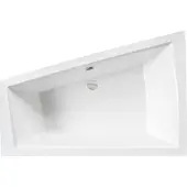 Besco INTIMA hoekbad 180 x 125 cm rechts wit met hoofdsteun