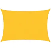 vidaXL Zonnezeil 160 g/m² 2,5x3,5 m HDPE geel