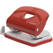 Q-CONNECT Light Duty perforator, metaal, 20 blad, rood