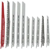 Workpro WP404132 Reciprozaagbladenset. Zaagbladlengte 230 mm 10 stuk(s)
