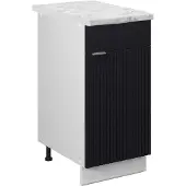 Vicco Fame-Line Keukenonderkast – 40 cm, WB Marmer Zwart gestreept