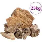 vidaXL Drakenstenen 25 kg 5-30 cm bruin